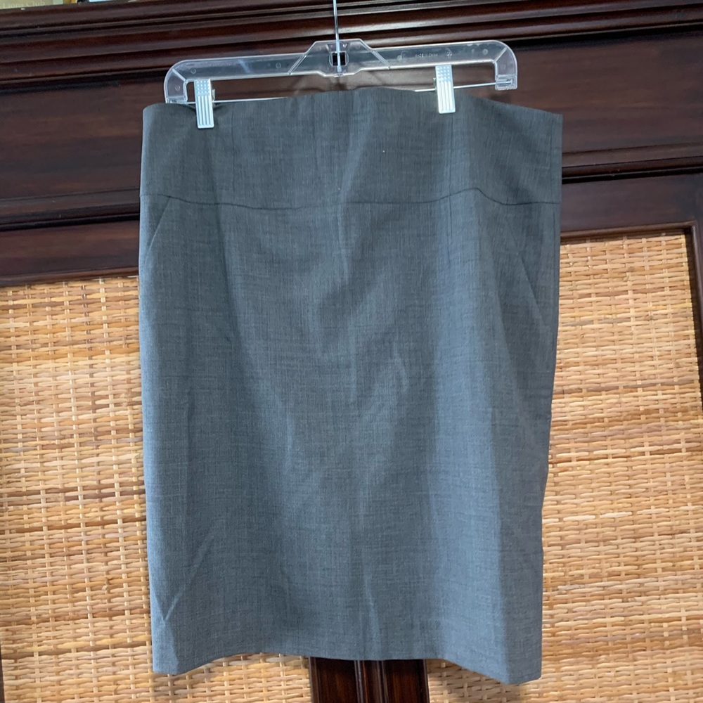 banana republic steel gray skirt
